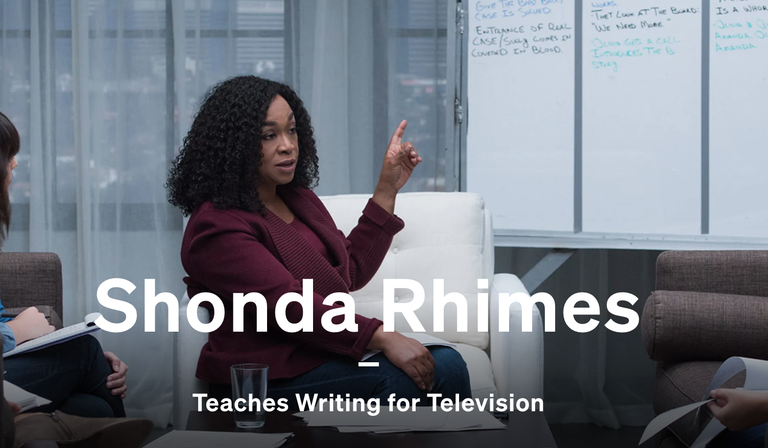 Shonda Rhimes Teaches Writing For Television