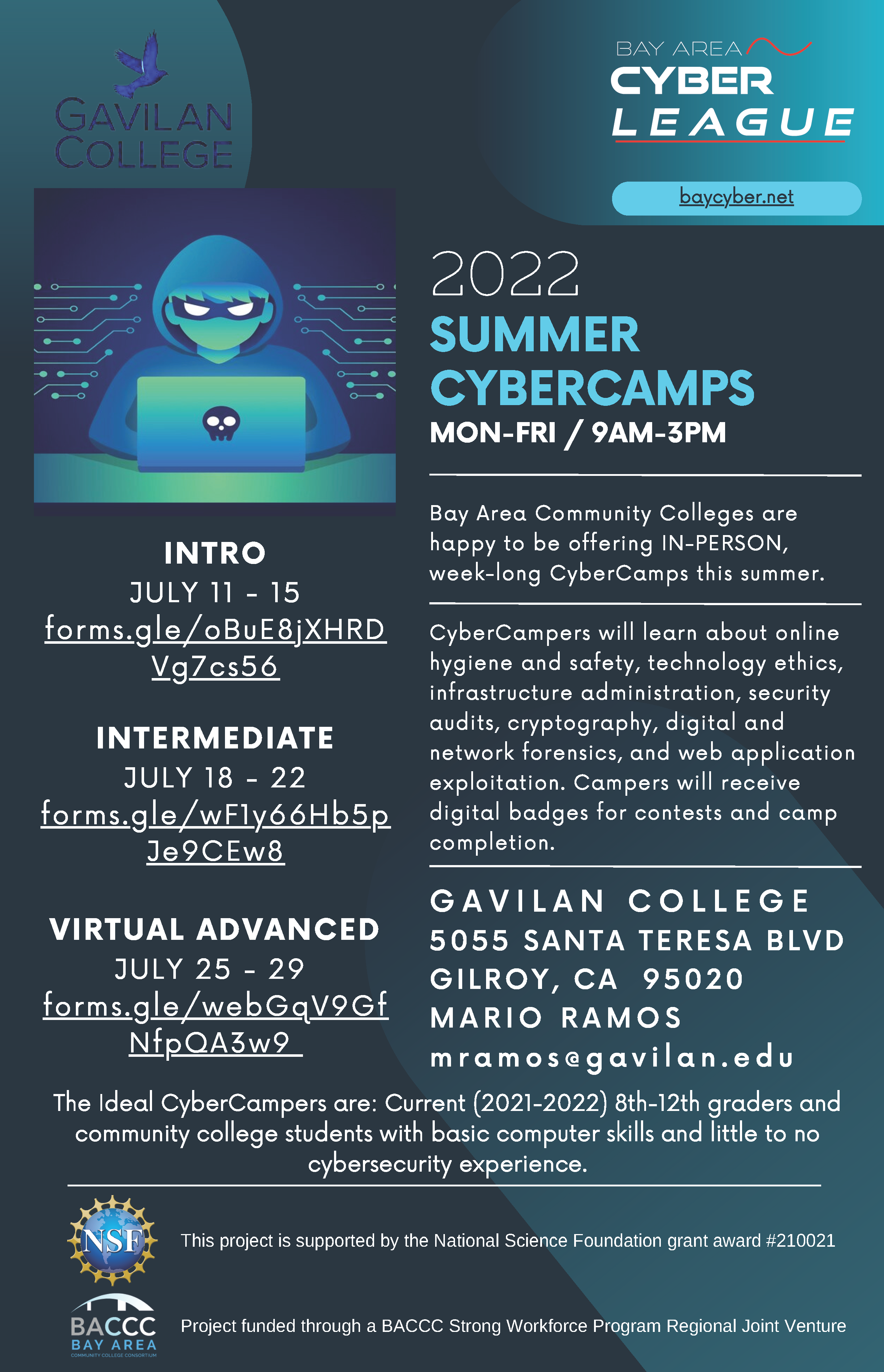 2022 Summer Cybercamps