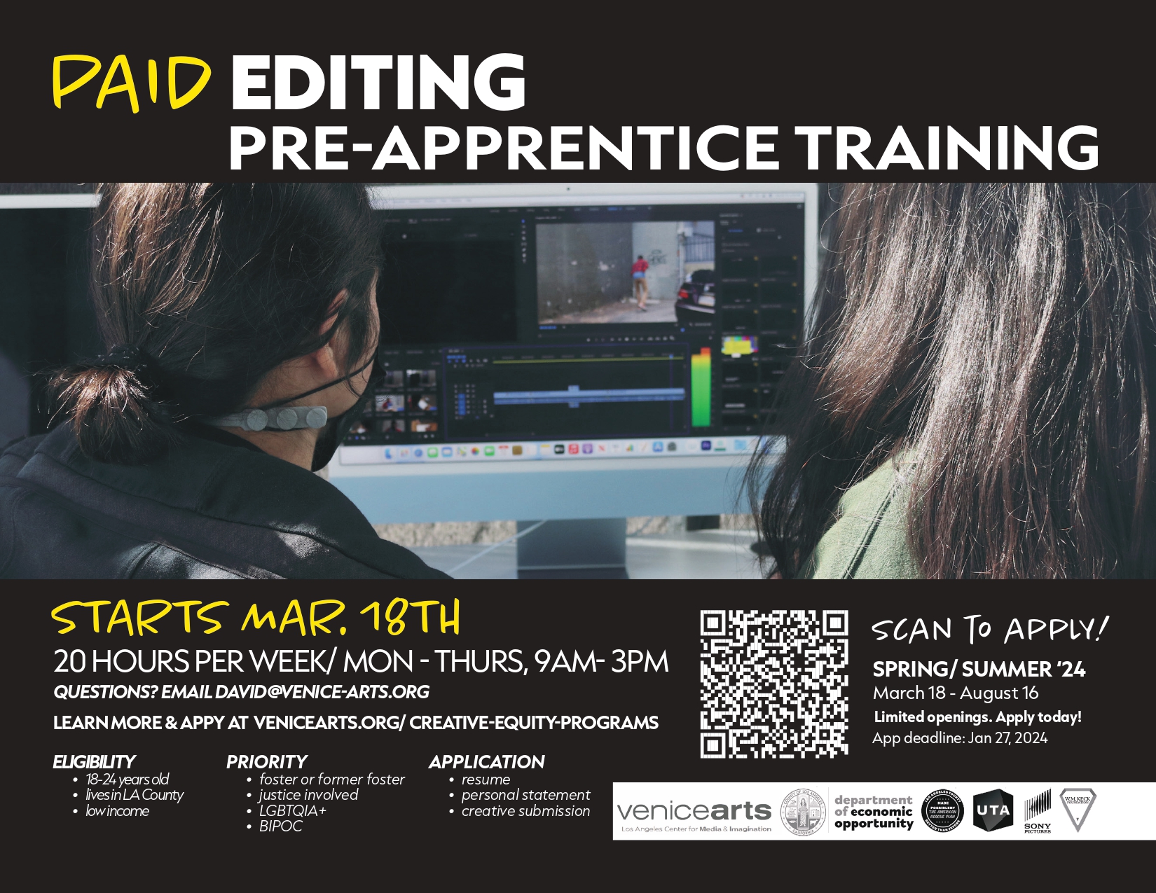 Editing Pre-Apprenticeship Training