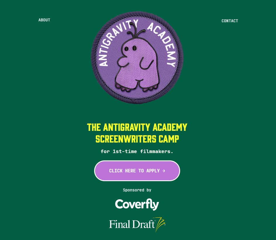 The Antigravity Screenwriters Camp