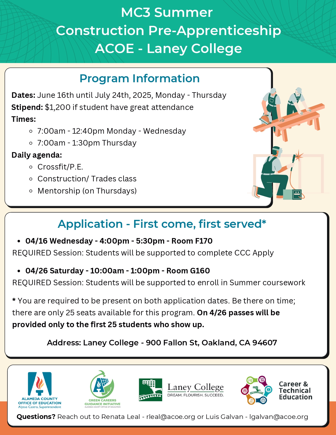MC3 Consruction Pre-Apprenticeship