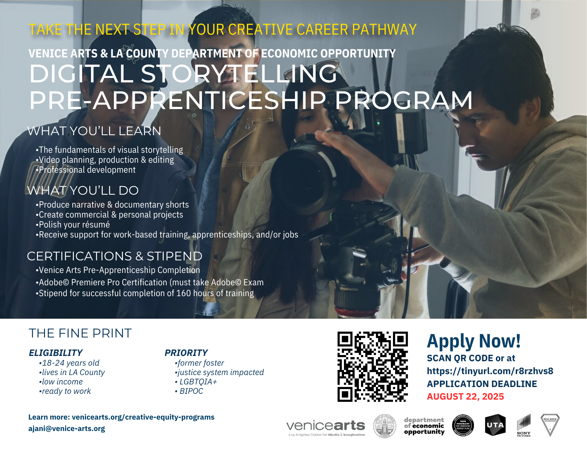 Digital Storytelling Pre-Apprenticeship