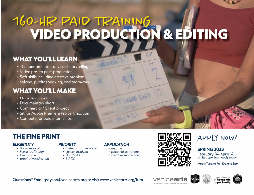 Venice Art's Paid Video Production + Editing